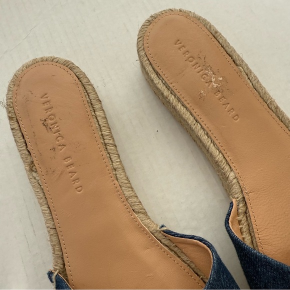 Veronica Beard Apa Denim Espadrille Sandal Size 10